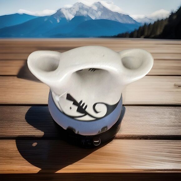 Benally Dine Navajo Pottery Wedding Vase Native American Artist Desert Scene 6" - Picture 7 of 10